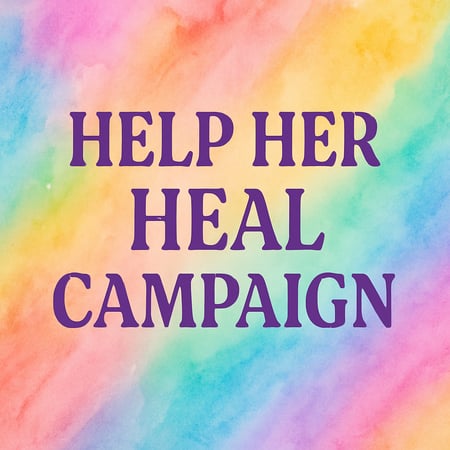 Help Her Heal Campaign writing with pretty and colorful background-1 Help Her Heal Campaign writing with pretty and colorful background-1